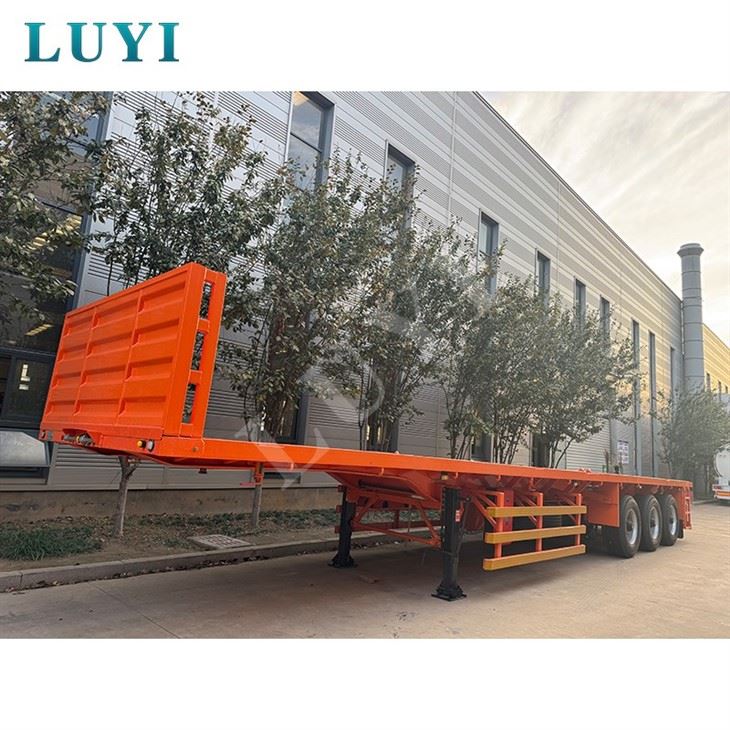 3 Axle 40 Foot Flatbed Container Transport Semi Trailer best